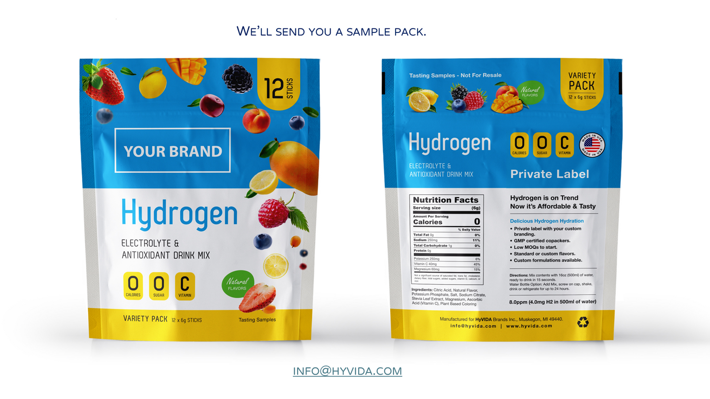 Hydrogen Powder Drink Mixes