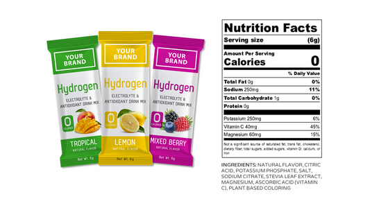 Hydrogen Powder Drink Mixes